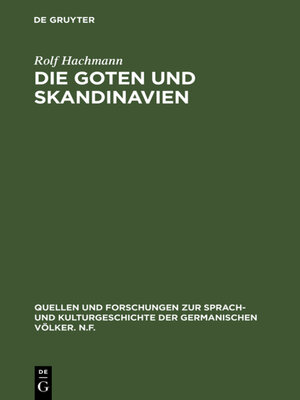 cover image of Die Goten und Skandinavien